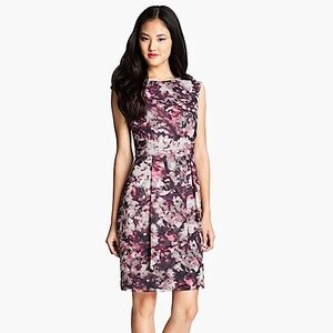Vince Camuto Watercolour Graffiti Floral Print Sleeveless Dress Size 10